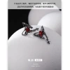 Red Star Butterfly Shadow Earrings are fashionable, unique, individual and exquisite for women. Dark style and hot girl charm. 925 silver needle stud earrings wholesale Application Scenario